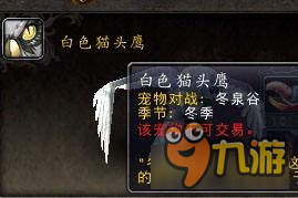 《魔兽世界》“冬天白色猫头鹰”获取攻略