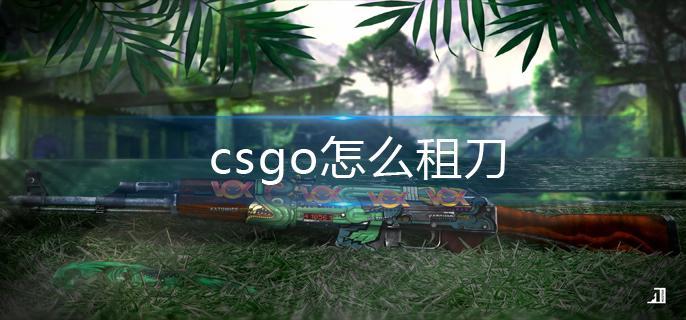 csgo怎么租刀