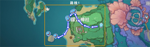 原神海灵芝采集路线图