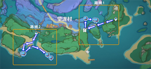 原神海灵芝采集路线图