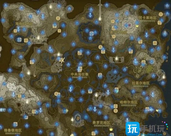 《塞尔达传说王国之泪》地图面积有多大 全地图分享