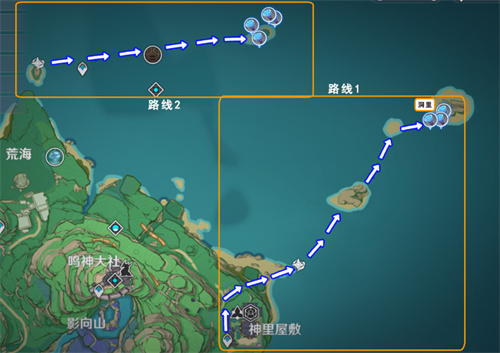 原神海灵芝采集路线图