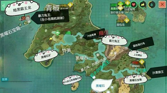 创造与魔法通天岛位置在哪_创造与魔法通天岛位置坐标一览