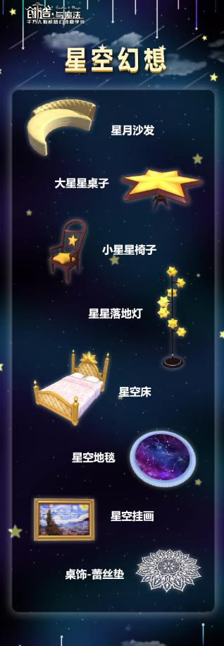 创造与魔法星空幻想家具图文一览