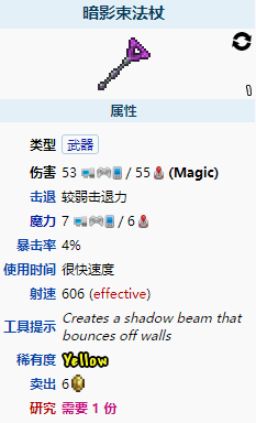 泰拉瑞亚暗影束法杖怎么样