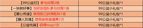 　王者荣耀99公益小礼包获取攻略