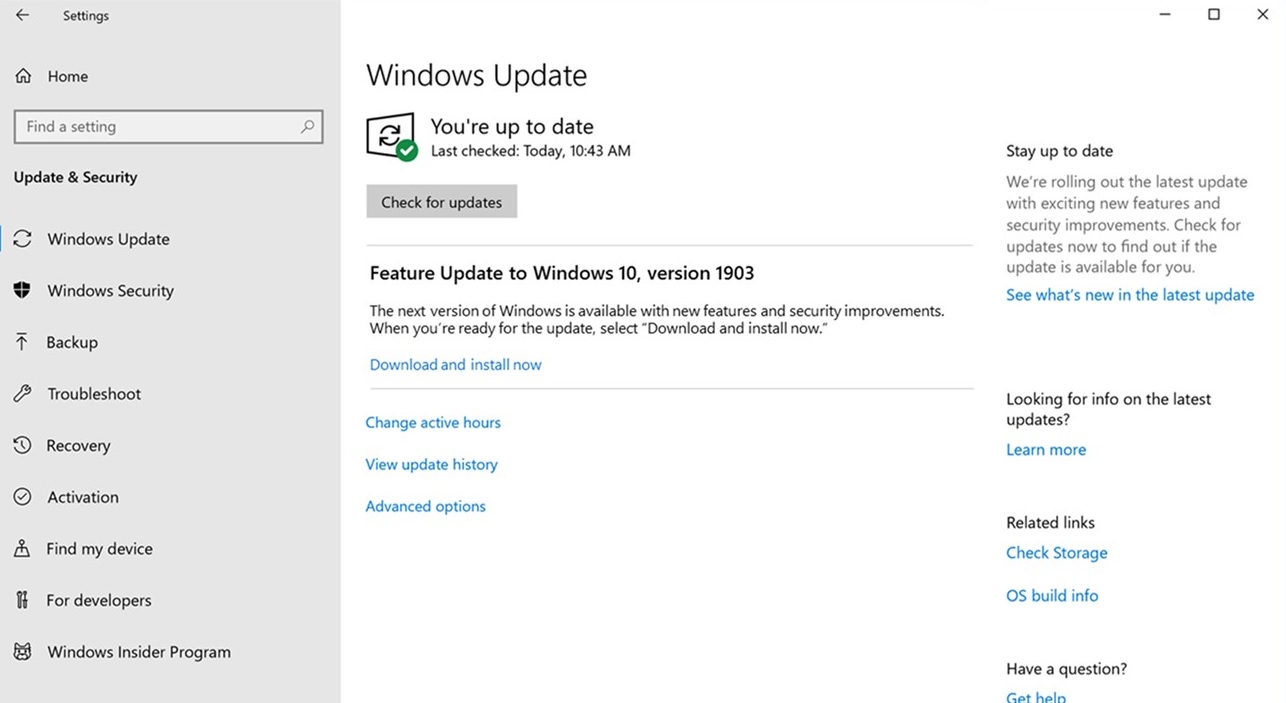 怎么下载和安装Windows10 1903更新_下载和安装Windows10 1903方法